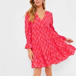 Tuckernuck Pomander Place Hot Pink Ikat Kenzo Dress